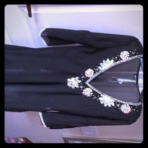Sheer Top with Bling. New